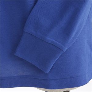 ビッグサイズポケット長袖ポロシャツ ロイヤルブルー Lサイズ 商品写真4