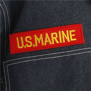 米軍 WW2 デニムワークジャケット ワッペン刺繍付き ネイビー S(36) 米軍 WW2 デニムワークジャケット ワッペン刺繍付き ネイビー S(36)