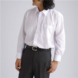 ホワイト長袖ワイシャツ2枚+ホワイト Tシャツ1枚+黒 Tシャツ2枚 LL 【 5点お得セット 】  商品写真2