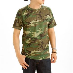 ドライクール ナイス カモフラ半袖 Tシャツ&ロング Tシャツ2枚 セット( 迷彩) ウッドランド XL 商品写真3