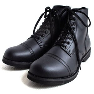 アメリカ軍 WW2 インファクトリーブーツ/靴 【 8W/27cm 】 セミロング 合成皮革(合皮) ブラック 【 レプリカ 】  商品写真1