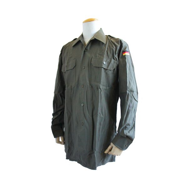 ドイツ軍放出 BW フィールドシャツ JS001NN GR.3（L)【デットストック】【未使用】