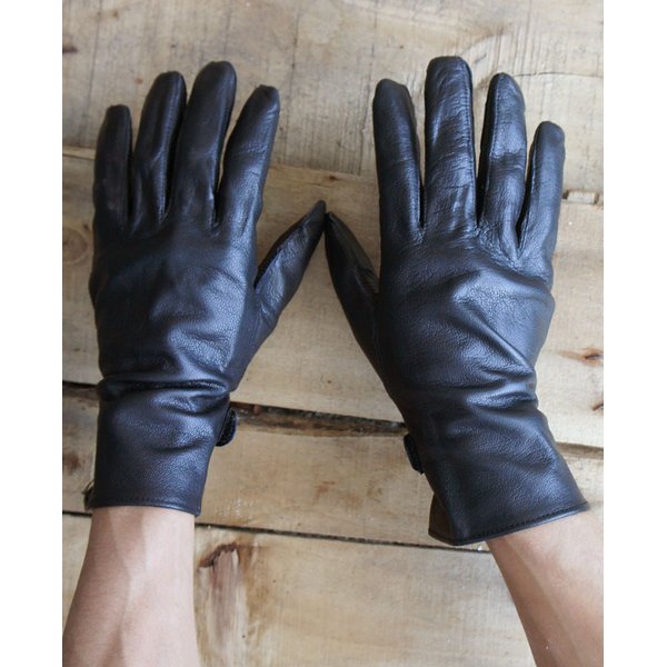 フランス軍放出 ワークレザーグローブ／牛革手袋 【 7.5サイズ 】 GG031NN 〔未使用／デッドストック〕