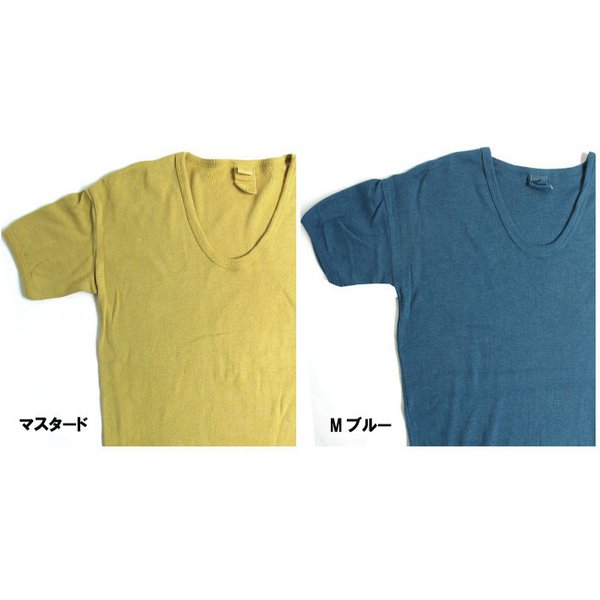 東ドイツタイプ Uネック Tシャツ JT039YD マスタード サイズ4 【 レプリカ 】 