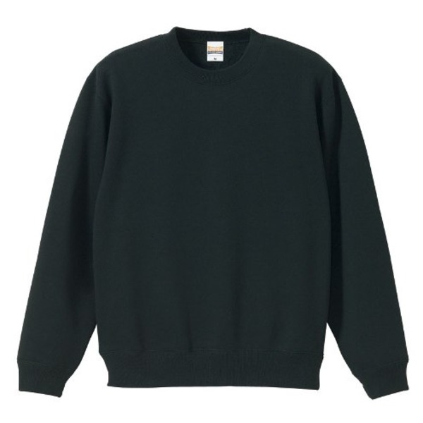 肌触りにこだわった「裏起毛」クールネックスウェットトレーナー CB5928 ブラック Mサイズ