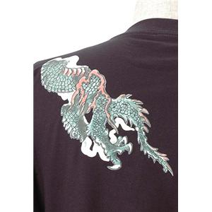 語れる立体和柄ロングTシャツ S-1670/緑龍 LL 商品写真2