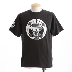 むかしむかし ワンピースコレクション 和柄半袖Tシャツ  S-2450/家紋海賊旗 黒M 商品写真1