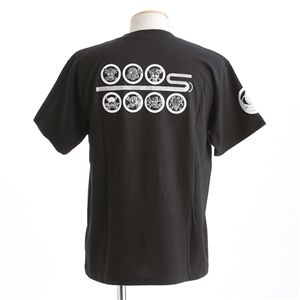むかしむかし ワンピースコレクション 和柄半袖Tシャツ  S-2450/家紋海賊旗 黒M 商品写真3