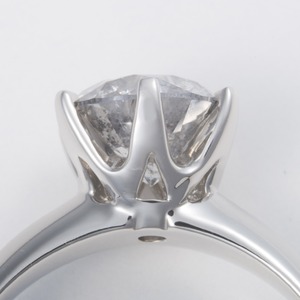 プラチナPt900 超大粒1.5ctダイヤリング 指輪 (鑑定書付き)  17号 商品写真3