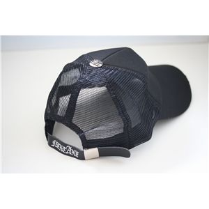 スタッズ付きクラッシュ加工CAP NA0201(黒x黒) 商品写真3