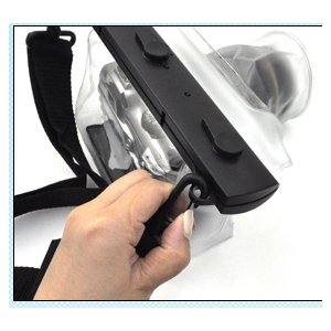 一眼レフカメラ用防水バッグ(レンズ8.5×10cm)　波・砂からの保護袋 商品写真4