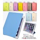 iPad Air 2用クリアカラーレザーデザインケース　手帳型　レッド - 縮小画像1