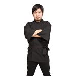 はっぴ/祭り衣装 【ブラック】 ユニセックス着丈83cm ポリエステル 『祭りだ!はっぴ』 〔イベント コスプレ〕 border=