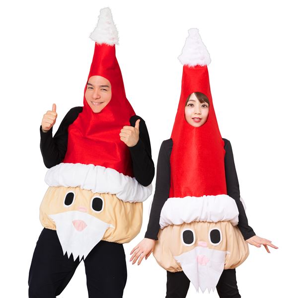 大きな顔のサンタの着ぐるみ ビックサンタ