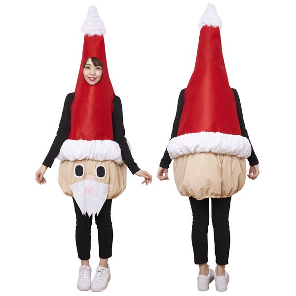 大きな顔のサンタの着ぐるみ ビックサンタ