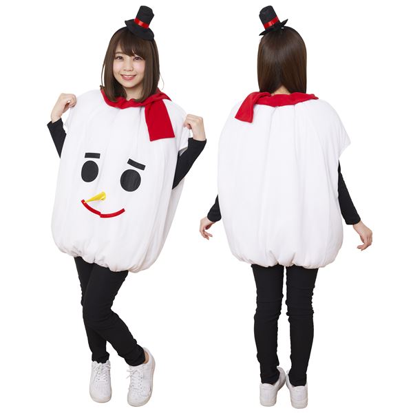 クリスマス コスプレ・雪だるま「モコモコスノーマン」