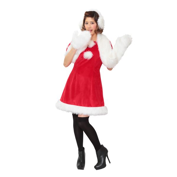【クリスマスコスプレ・レディース】 ホワイトシュガーサンタ