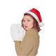 クリスマスコスプレ/衣装 【もこもこサンタ帽＆手袋セット】 ポリスエステル 〔イベント パーティー〕 - 縮小画像5