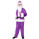 サンタコスプレ/コスプレ衣装 【パープル 前面スナップボタン】 メンズ 帽子 ジャケット ベルト パンツ付 『GOGOサンタサン』 - 縮小画像1