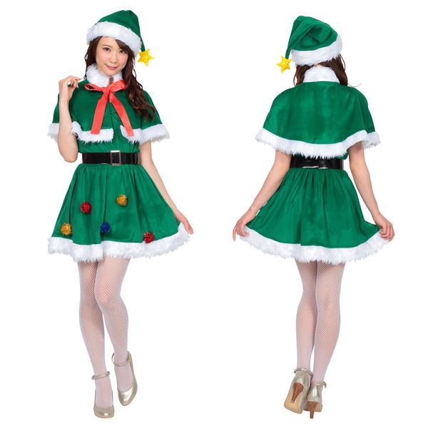 【クリスマスツリー風コスプレ/レディース】 ホーリーナイトツリー