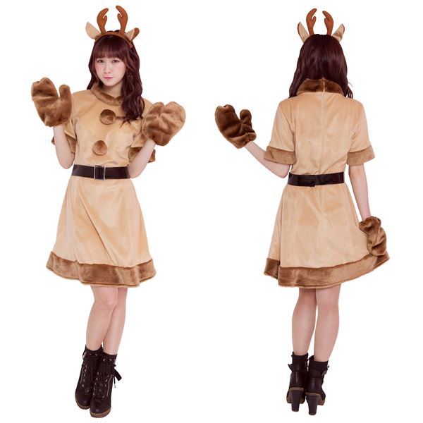 【トナカイコスプレ/レディース】 キャンディトナカイ