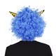 鬼コスプレ/節分コスプレ 【角付ハイパーアフロ ブルー】 ポリエステル ポリプロピレン 〔イベント パーティー〕 - 縮小画像4