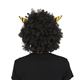 鬼コスプレ/節分コスプレ 【角付ハイパーアフロ ブラック】 ポリエステル ポリプロピレン 〔イベント パーティー〕 - 縮小画像4