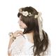 花冠＆バングルセット 【ブラウンベージュ】 サイズ調整可 ポリビニルアルコール製 〔イベント パーティー〕 - 縮小画像4