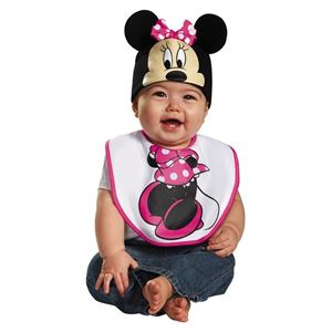 コスプレ衣装/コスチューム 【Pink Minnie Mouse Bib ＆ Hat よだれかけ・帽子】 コットン 『Disguise』 〔ハロウィン〕