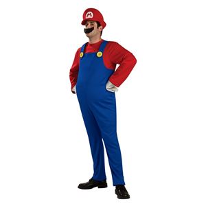 コスプレ衣装/コスチューム 【Mario Deluxe Adult ジャンプスーツ】 ポリエステル 『Disguise』 〔ハロウィン〕