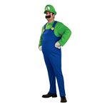 コスプレ衣装/コスチューム 【Luigi Deluxe Adult ジャンプスーツ】 ポリエステル 『Disguise』 〔ハロウィン〕