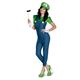 コスプレ衣装/コスチューム 【Luigi Female Deluxe Adult ジャンプスーツ】 ポリエステル 『Disguise』 〔ハロウィン〕 - 縮小画像1
