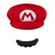 コスプレ衣装/コスチューム 【Mario Adult Hat ＆ Mustache 帽子・口ひげ】 ポリエステル 『Disguise』 〔ハロウィン〕 - 縮小画像1