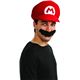 コスプレ衣装/コスチューム 【Mario Adult Hat ＆ Mustache 帽子・口ひげ】 ポリエステル 『Disguise』 〔ハロウィン〕 - 縮小画像2