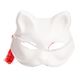 和風 コスプレ衣装/コスチューム 小物 【きつね面 白/黒鼻】 半面タイプ 『花鳥風月』 - 縮小画像2
