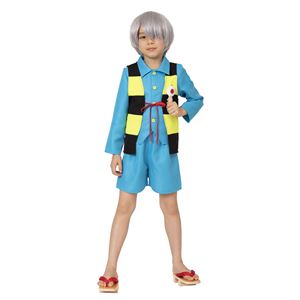 コスプレ衣装/コスチューム 【ゲゲゲの鬼太郎公式 鬼太郎 キッズ 140cm】 ポリエステル 〔ハロウィン パーティー 宴会〕 - 拡大画像