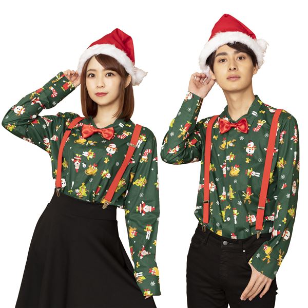 【クリスマスコスプレ/コスプレ衣装】 XM クリスマスシャツ