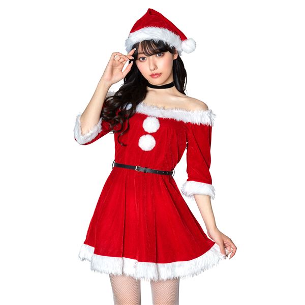 【クリスマスコスプレ/コスプレ衣装】 XM ミミノエル 2WAYスリーブサンタ 〔イベント パーティー〕