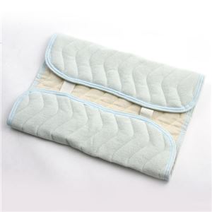 竹繊維シンカーパイル枕パッド2枚組 ブルー×2枚 M 商品写真3