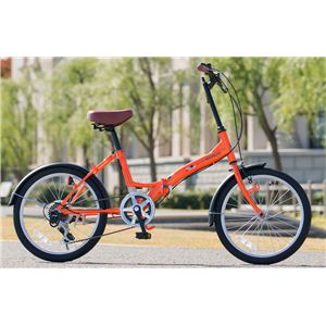 MYPALLAS(マイパラス) 折畳自転車20・6SP M-209 オレンジ 商品写真3