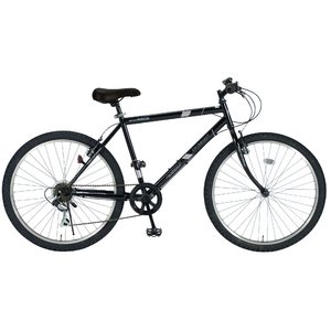 MYPALLAS（マイパラス） 自転車 26インチ 6段ギア M-610S　ブラック （マウンテンバイク） - 拡大画像