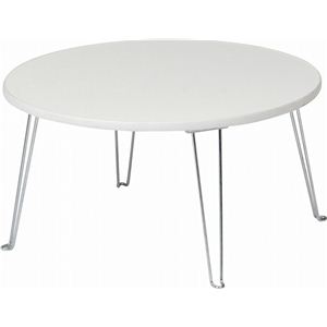 カラーテーブル/折りたたみテーブル 丸60 丸型 CCB600WH ホワイト(白) 商品写真