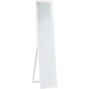鏡面スタンドミラー/全身姿見鏡 高さ147.5cm HB-8260N WH ホワイト(白) 商品写真