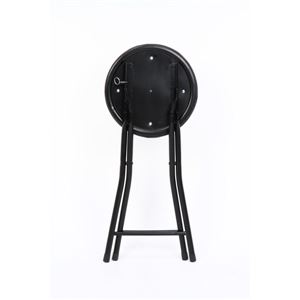 折りたたみ椅子/スツール(フォールディングチェアー) 丸型 BK ブラック(黒) 商品写真4