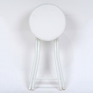 折りたたみ椅子/スツール(フォールディングチェアー) 丸型 WH ホワイト(白) 商品写真4