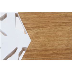 北欧風 サイドテーブル/ローテーブル 【幅40cm ホワイト/ナチュラル】 木製 『バード』 〔リビング〕 商品写真2