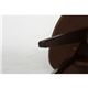 アンティーク調 コーヒーテーブル/ローテーブル 【小 ブラウン】 幅39.5cm 木製 〔リビング ダイニング 寝室〕 - 縮小画像4