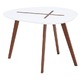 北欧風 サイドテーブル/ローテーブル 【幅60cm ホワイト】 木製 『クローセ』 〔リビング〕 - 縮小画像1