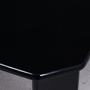 和モダン風 UVローテーブル/センターテーブル 【幅75cm ブラック】 折りたたみ 『ルーチェ』 商品写真3