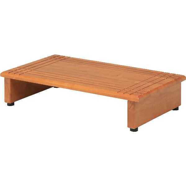 踏み台 ステップ台 約幅600×奥行350×高さ135mm ブラウン 脚付き 木製 玄関台 縁側 玄関 エントランス 入口 インテリア家具【代引不可】